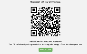 A qr code on a screen AI-generated content may be incorrect.